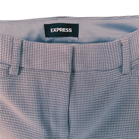 Express Columnist Barely Boot Pants Womens 4S Mid Rise Stretch Pink Houndstooth - Picture 7 of 9